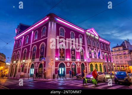 Teatro da Trindade, Rua Nova da Trindade, Lissabon, Portugal Stockfoto