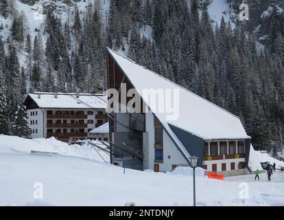 Marmolada Seilbahn, Malga Ciapela, Dolomiten, Italien Stockfoto