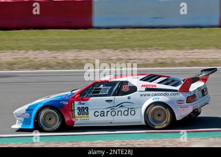 BMW M1, 24h Classic, Rennstrecke, Rutschen, Drift, youngtimer-Trophäe, Oldtimer, 70ies, 80ies, Oldtimer, Klassischer Rennwagen, Eifel Stockfoto