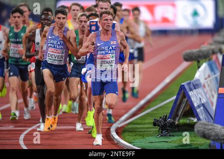 Andrew Butchart, Patrick Dever (Großbritannien). 5000m. Europameisterschaft München 2022 Stockfoto