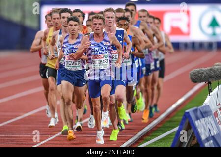 Andrew Butchart, Patrick Dever (Großbritannien). 5000m. Europameisterschaft München 2022 Stockfoto