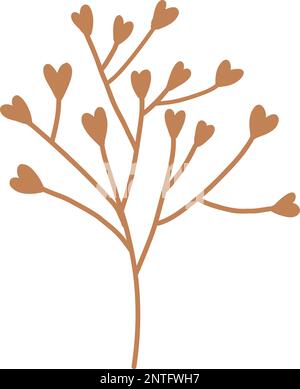 Trockenes Herbstblatt von Eichen-, Esche- und Birkenbäumen in verschiedenen Farben. Draufsicht auf das Baumblatt. Herbstlaub-Set in Gold, Rot, Braun und Grün. Flach Stock Vektor