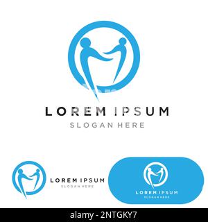 Zahnmedizinische logo Template Vector Illustration Icon Design Stock Vektor