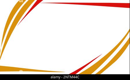 Hintergrund der abstrakten Darstellung mit gelbem und rotem Schrägstrich. Perfekt für Website-Hintergründe, Poster, Einladungskarten, Grußkarten Stock Vektor
