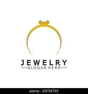 Design-Konzept des „Abstract Diamond for Jewelry Business“ Stock Vektor