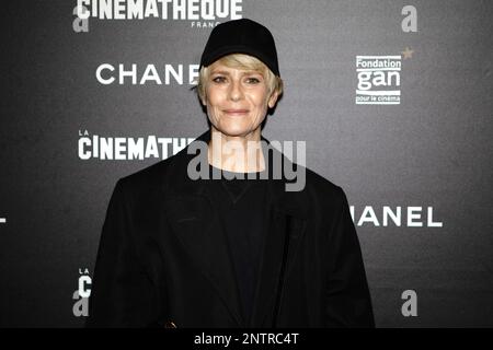 Paris, Frankreich, 27. Februar 2023, Vorschau des Films The Syndicalist, Schauspielerin Marina Foies, Francois Loock/alamy Stockfoto