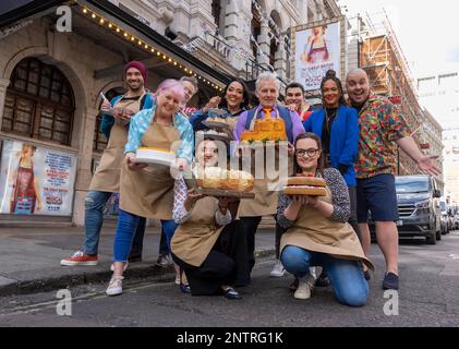 © Jeff Moore The Great British Bake Off Musical öffnet am West End im Noël Coward Theatre für einen zwölfwöchigen Lauf vom 25. Februar bis 13. Mai 2023. ICH Stockfoto