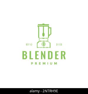 Küchenwerkzeuge Kochen Mixer Gewürze Obst Gemüse minimales Logo Design Vektorsymbol Illustration Stock Vektor