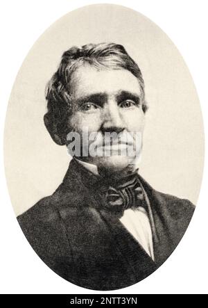 Charles Goodyear (1800-1860), amerikanischer Erfinder, der vor 1860 vulkanisiertes Gummi erfand Stockfoto