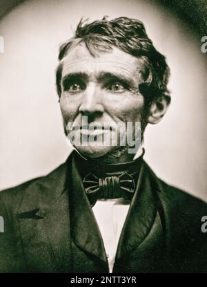 Charles Goodyear (1800-1860), amerikanischer Erfinder, der vulkanisierten Gummi erfunden hat, Porträtfotografie Daguerreotype von Southworth & Hawes, 1845-1860 Stockfoto