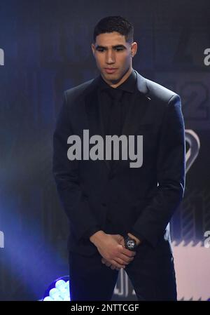 Paris, Frankreich. 27. Februar 2023: Achraf Hakimi bei den Best FIFA Football Awards 2022 am 27. Februar 2023 in Paris, Frankreich. Foto: Steve McMay/ABACAPRESS.COM Stockfoto