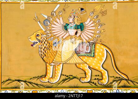 Detail des Jayapol Tors, Mehrangarh Fort, Jodhpur, Rajasthan, Indien Stockfoto