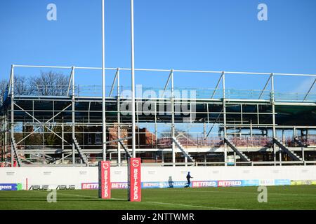 Wakefield, England - 15. Januar 2023 - Allgemeine Ansicht. Rugby League Reece Lyne Testimonal Match Wakefield Trinity Halifax Panthers im Be Well Support Stadium, Wakefield, Großbritannien - Stockfoto