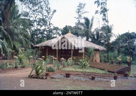 Bangalow, Haus in Moti Daman, Dadra & Nagar Haveli, Indien. Stockfoto