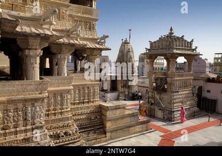 Jagdish Tempel, Udaipur, Rajasthan, Indien Stockfoto