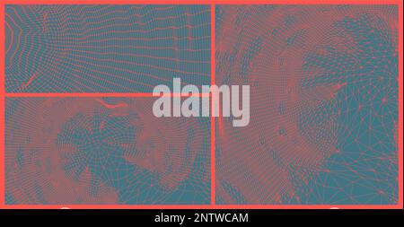 Spinnennetz oder Spinnennetz. Netzwerkhintergrund. Verbindungsstruktur. Vektordarstellung von 3D-Drahtmodellen im Technologiestil. Stock Vektor