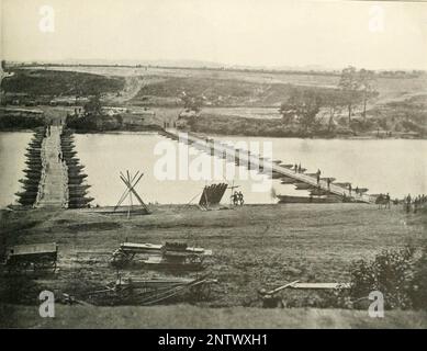 Pontonbrücken bei Franklin's Crossing Stockfoto