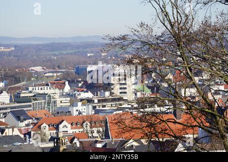 Blick vom Sparrenburg an einem sonnigen Tag 2023 Stockfoto