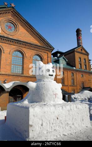 Sapporo Beer Museum und Bier Gärten, die ehemalige Sapporo-Brauerei, Sapporo, Hokkaido, Japan Stockfoto