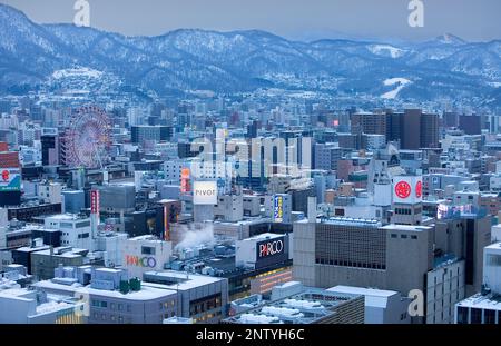 Skyline, Sapporo, Hokkaido, Japan Stockfoto