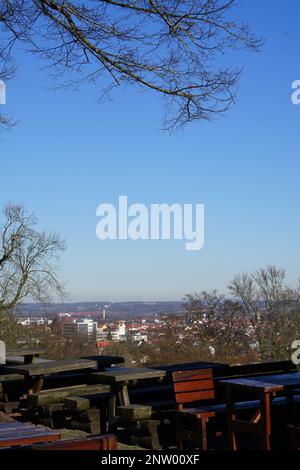 Picknick in einer Stadt wie Bielefeld Stockfoto