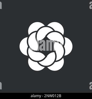 Schlichtes, modernes und minimalistisches Design mit Buchstaben, Abstrakt, Monogramm. Dieses Logo kann für Unternehmen, Websites und den Druck verwendet werden Stock Vektor