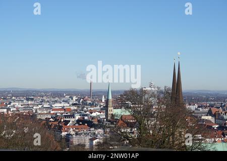 Picknick in einer Stadt wie Bielefeld Stockfoto