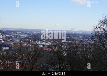 Picknick in einer Stadt wie Bielefeld Stockfoto