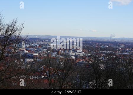 Picknick in einer Stadt wie Bielefeld Stockfoto