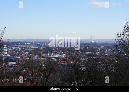 Picknick in einer Stadt wie Bielefeld Stockfoto