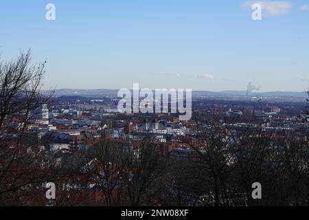 Picknick in einer Stadt wie Bielefeld Stockfoto