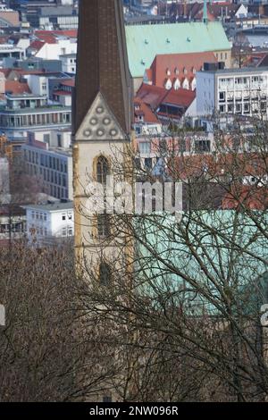 Picknick in einer Stadt wie Bielefeld Stockfoto