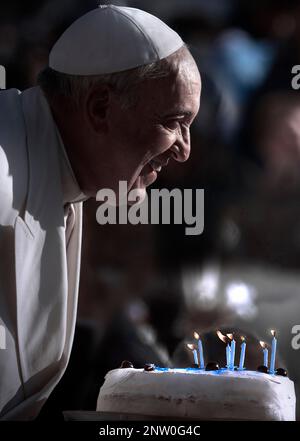 13. März 2023 markiert 10 Jahre Papst Franziskus. Im Bild: Stockfoto