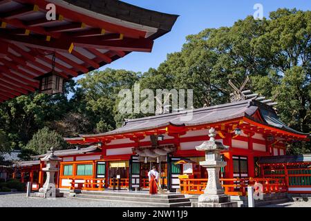 Kumano Hayatama Taisha Grand Shire, Kumano Kodo, Nakahechi Route, Wakayama, Kinki, Japan. Stockfoto