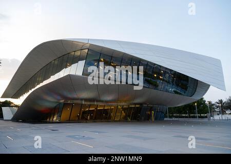 Etihad Museum mit Union House. Stockfoto