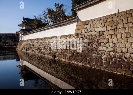 Nijo Burg, UNESCO-Weltkulturerbe, Kyoto, Japan. Stockfoto