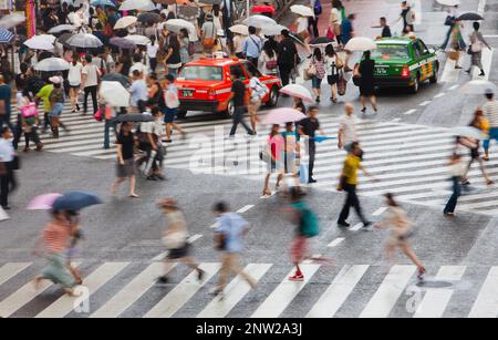 Klettern Sie, Kousaten Kreuzung in Shibuya.Tokyo Stadt, Japan, Asien Stockfoto