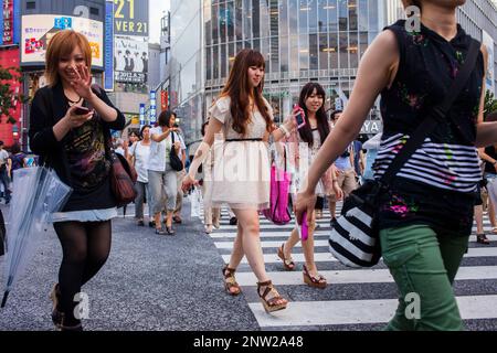 Scramble Kousaten in Shibuya.Tokyo Stadt, Japan, Asien Stockfoto