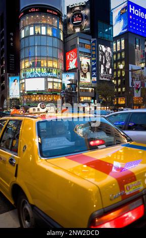 Ginza. Ginza St bei Harumi St.Tokyo Stadt, Japan, Asien Stockfoto