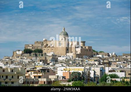 Blick auf Oria, Apulien, Italien Stockfoto