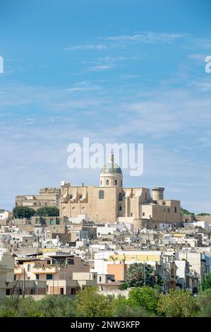 Blick auf Oria, Apulien, Italien Stockfoto