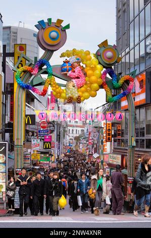 Takeshita Dori.Tokyo, Japan, Asien Stockfoto