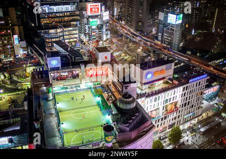 Blick auf Shibuya, Tokio, Japan Stockfoto