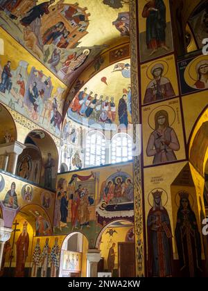 Fresken der Kathedrale der Auferstehung Christi, Podgorica Stockfoto