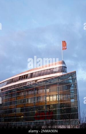 BERLIN, Deutschland 1-26-2021 Konrad Adenauer House, Hauptsitz der Christdemokratischen Union Deutschland (GER: CDU) Stockfoto
