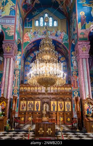 Innenansicht von Sts. Cyril- und Methodius-Kirche, Ljubljana, Slowenien Stockfoto