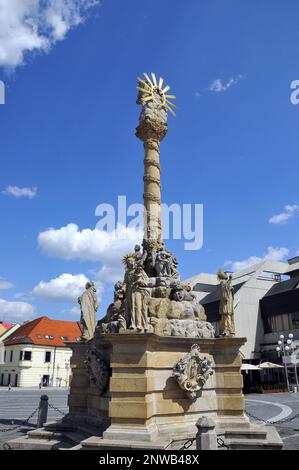 Statue Der Heiligen Dreifaltigkeit, Trnava, Nagyszombat, Region Trnava, Slowakische Republik, Europa Stockfoto