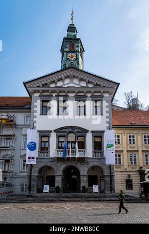 Rathaus, Ljubljana, Slowenien Stockfoto