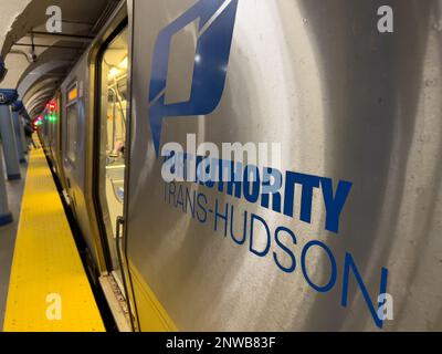 PATH Train - Port Authority Trans Hudson - Reisefotografie Stockfoto