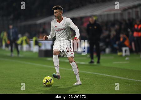 Cremona, Italien. 28/02/2023, Stephan El Shaarawy von AS Roma während des Fußballspiels der italienischen Serie A zwischen den USA Cremonese ALS Roma am 28. Februar 2023 im Stadium Giovanni Zini in Cremona, Italien. Foto: Tiziano Ballabio Stockfoto